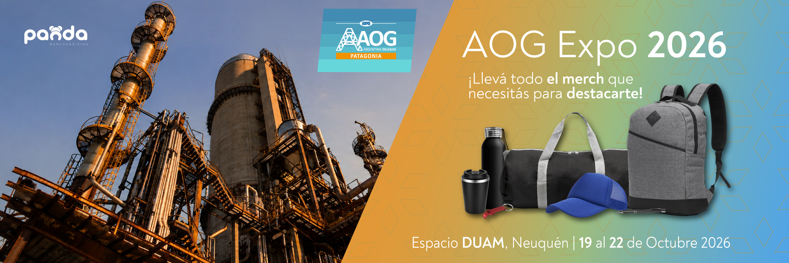 AOG Expo 2026 merchandising empresarial Neuquen
