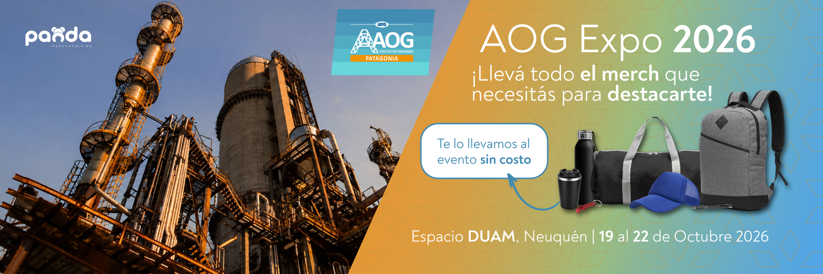 AOG Expo 2026 merchandising empresarial Neuquen