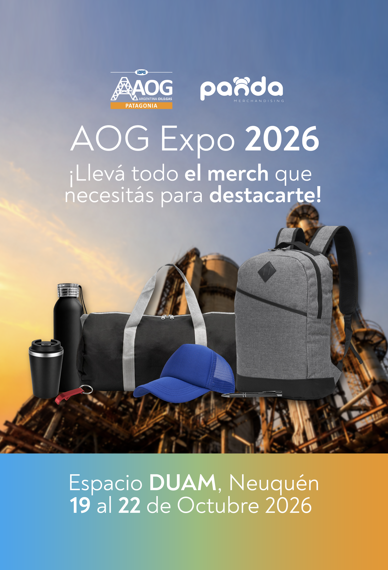 AOG Expo 2026 merchandising empresarial Neuquen