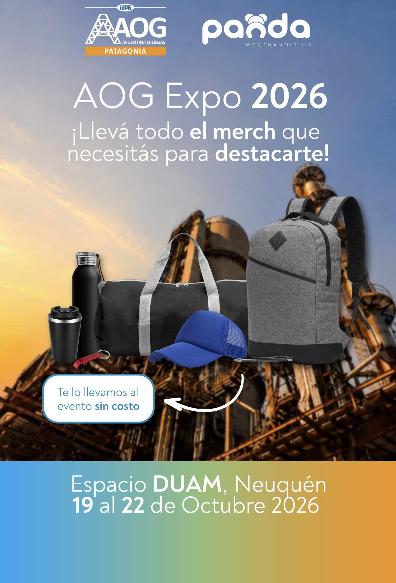 AOG Expo 2026 merchandising empresarial Neuquen