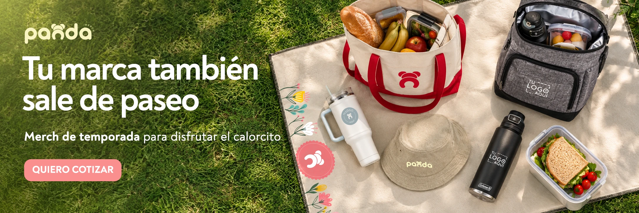 Primavera: tu marca también sale de paseo. Merch de temporada personalizado